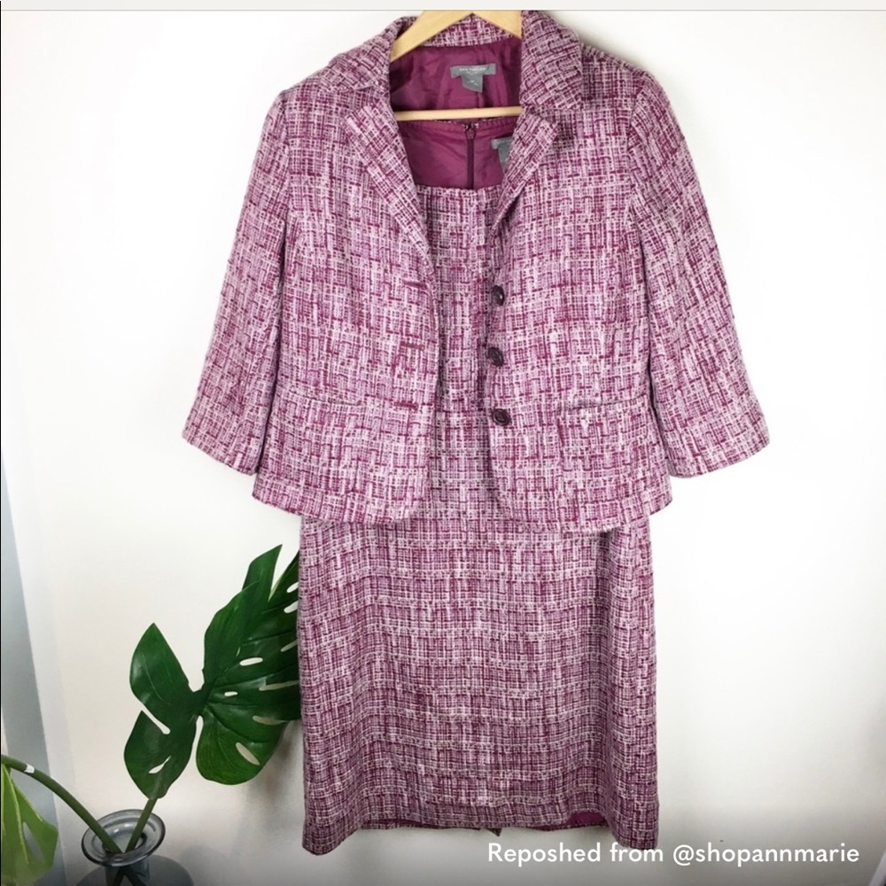 Ann Taylor | tweed dress/ jacket set